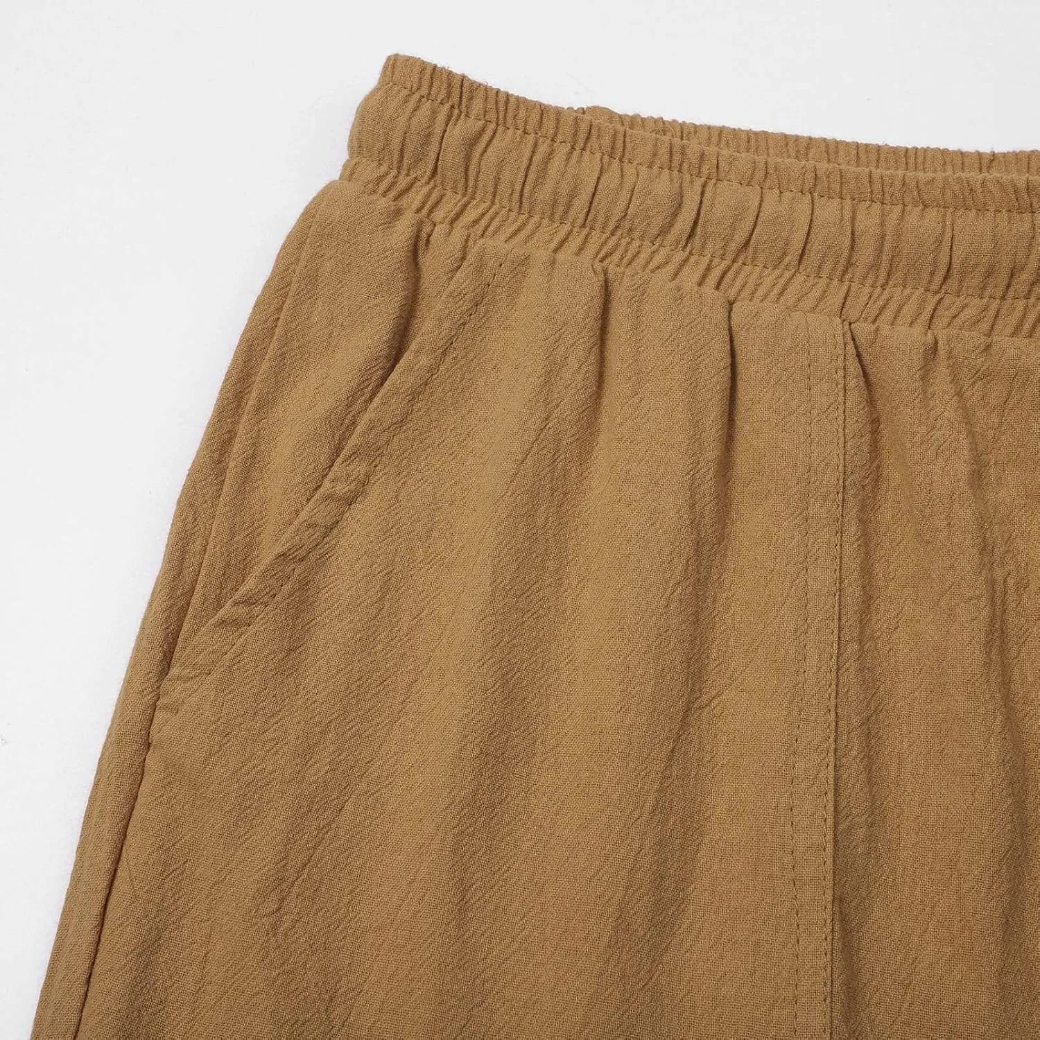 Mens 2024 Fashion Cotton and Linen Trousers Daily Lightweight Drawstring Straight Leg Pants Summer Quick Drying Combat Pants