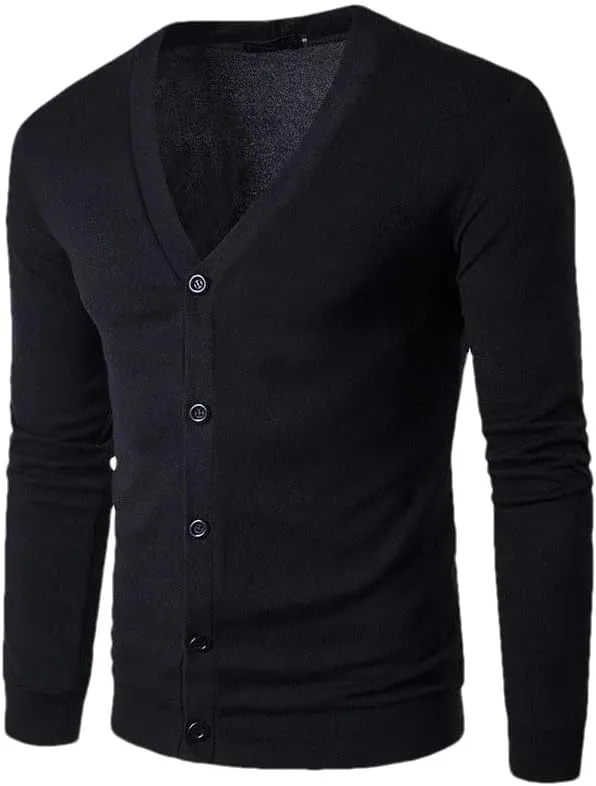 Mens Cardigans Sweater Men Cardigan with Buttons V Neck Sweaters Pullover Man Cardigans Men's Cardigan Sweaters