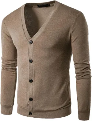 Mens Cardigans Sweater Men Cardigan with Buttons V Neck Sweaters Pullover Man Cardigans Men's Cardigan Sweaters