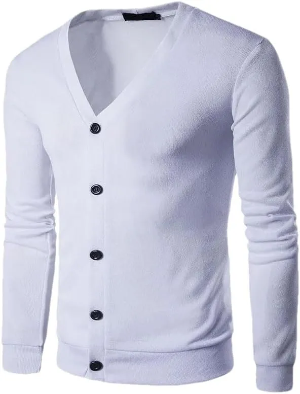 Mens Cardigans Sweater Men Cardigan with Buttons V Neck Sweaters Pullover Man Cardigans Men's Cardigan Sweaters