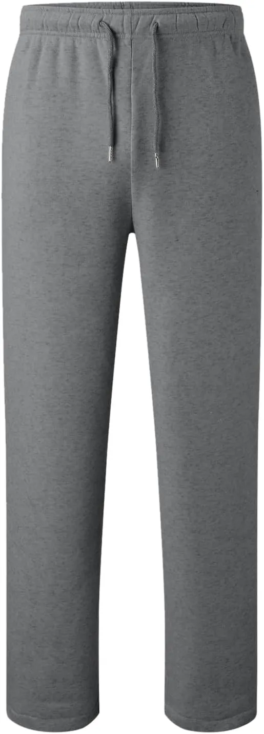 Men's Casual Pants Drawstring Lightweight Trousers Elastic Waist Yoga Lounge Pants with Pockets