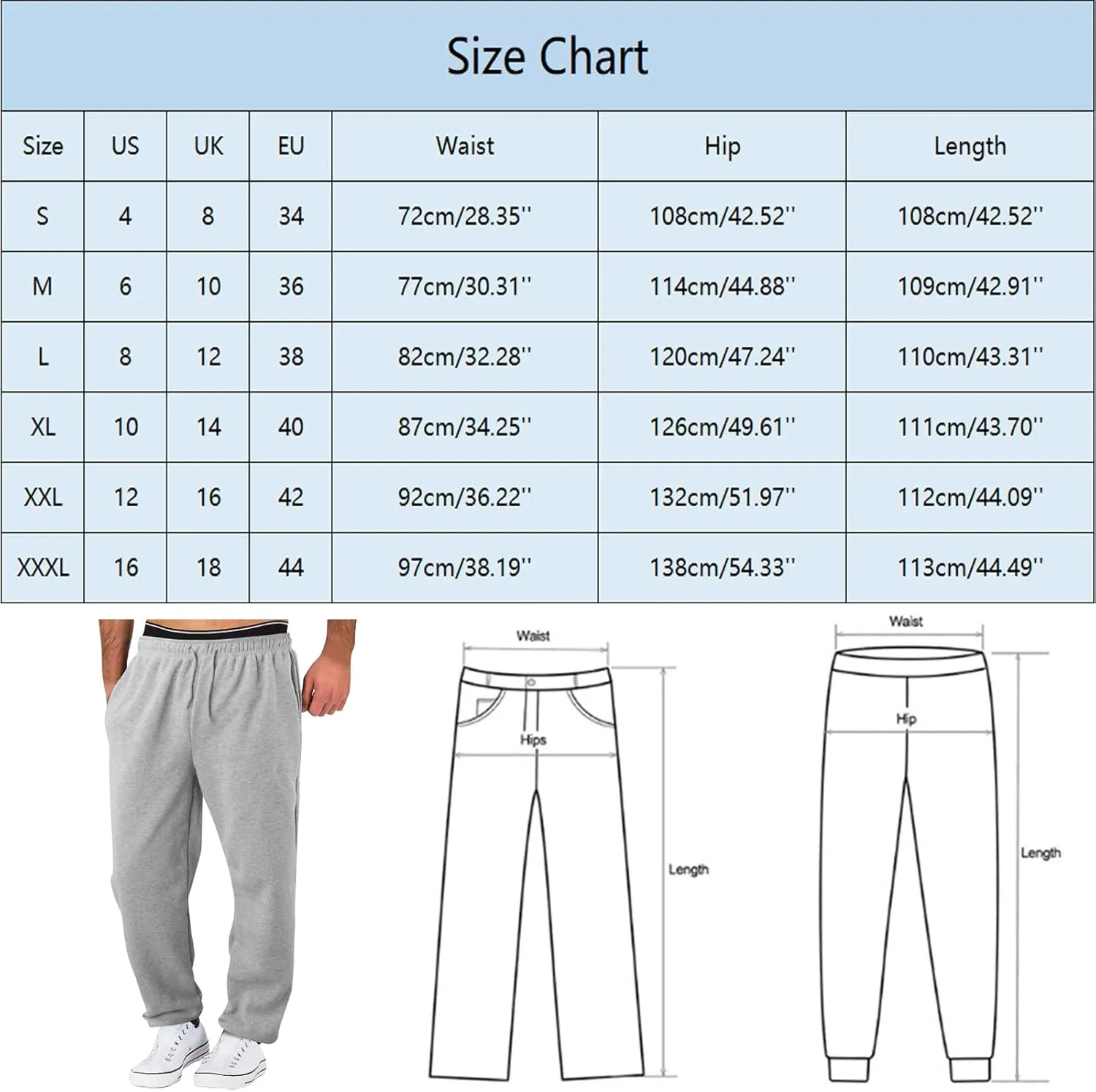 Men's Casual Pants Drawstring Lightweight Trousers Elastic Waist Yoga Lounge Pants with Pockets