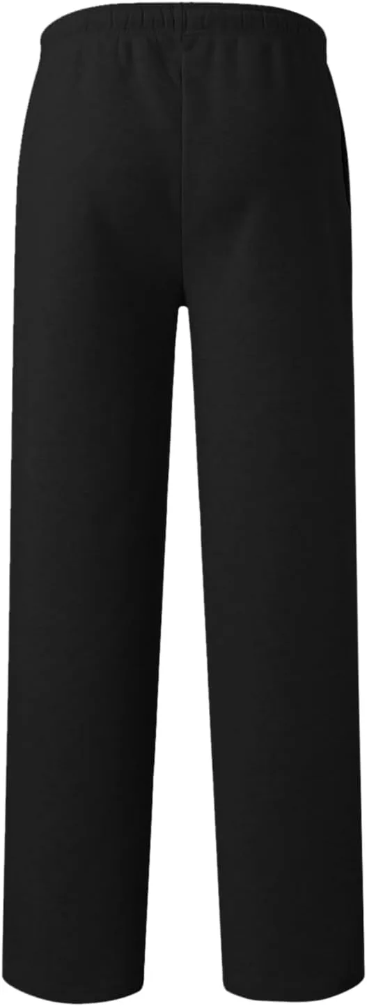Men's Casual Pants Drawstring Lightweight Trousers Elastic Waist Yoga Lounge Pants with Pockets