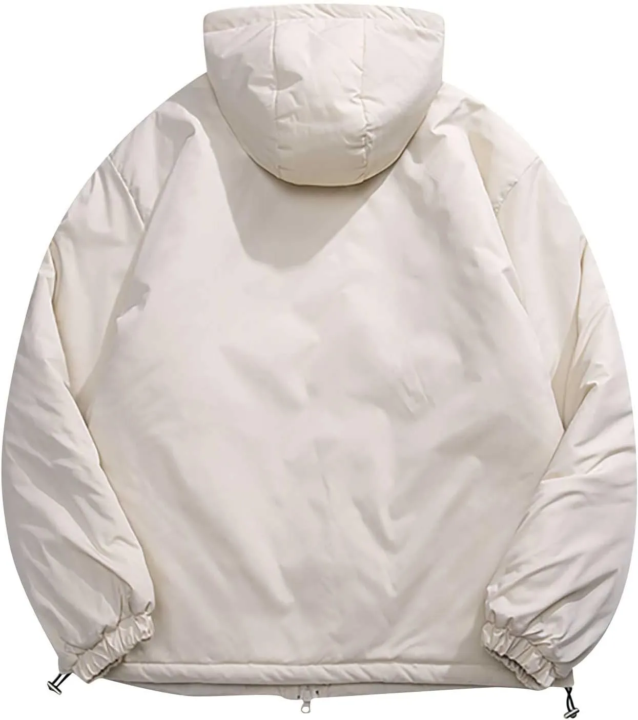Men's Hooded Softshell Jacket Waterproof Lightweight Insulated Windbreaker Fleece Lined Rain Shell Jackets Zipper Coat