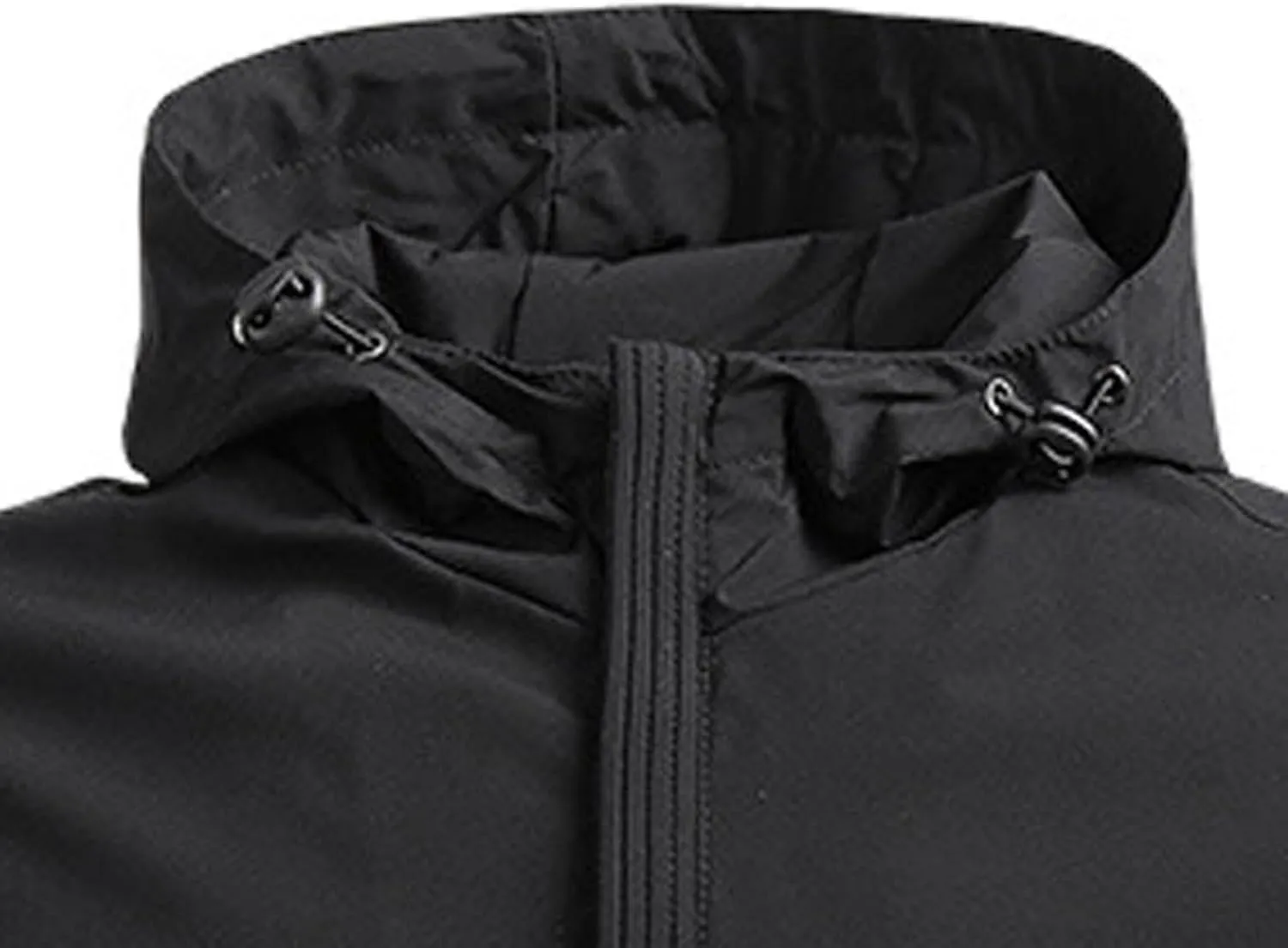 Men's Softshell Jacket with Hood Lined Windbreaker Lightweight Waterproof Jackets for Hiking Outdoor Sports Coats