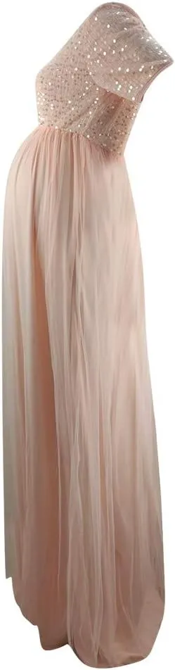 Photography Sequined Women Dress Short Props Maternity Pregnants Solid Sleeve Maternity Dress Summer Dress for Women