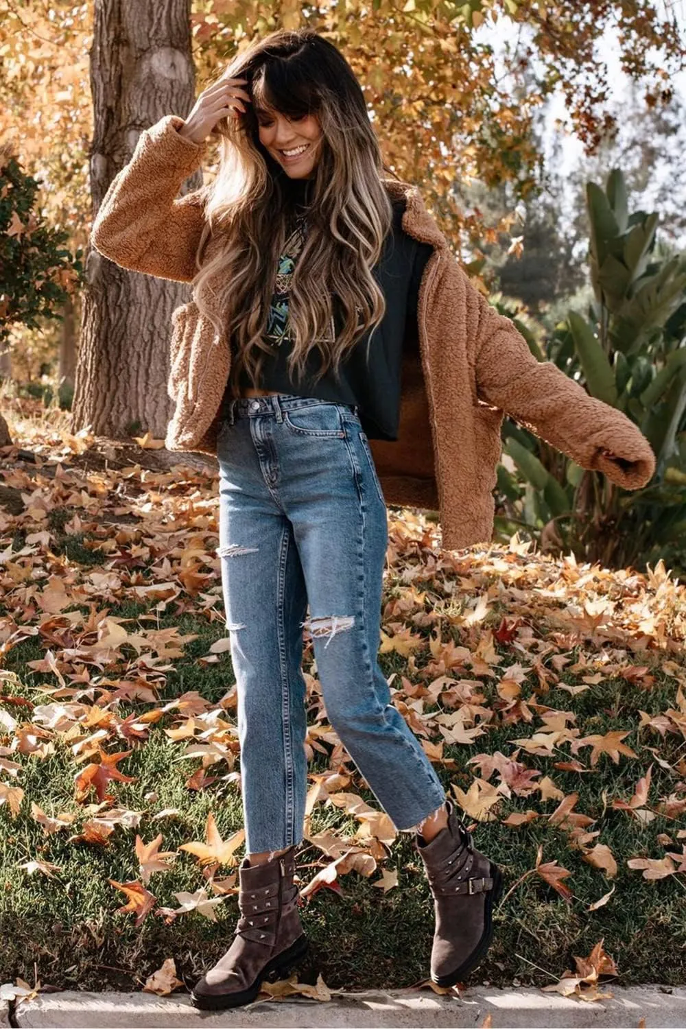 PRETTYGARDEN Women's Fashion Winter Coat Sherpa Fleece Faux Fur Shearling Oversized Trendy Jackets Warm Outerwear