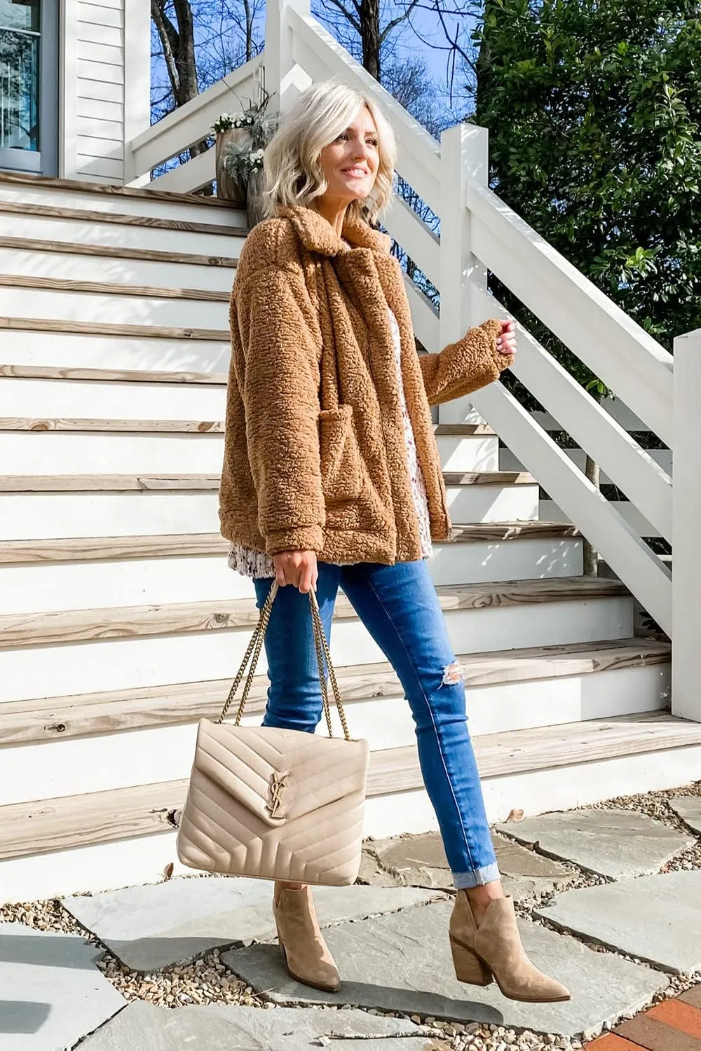 PRETTYGARDEN Women's Fashion Winter Coat Sherpa Fleece Faux Fur Shearling Oversized Trendy Jackets Warm Outerwear