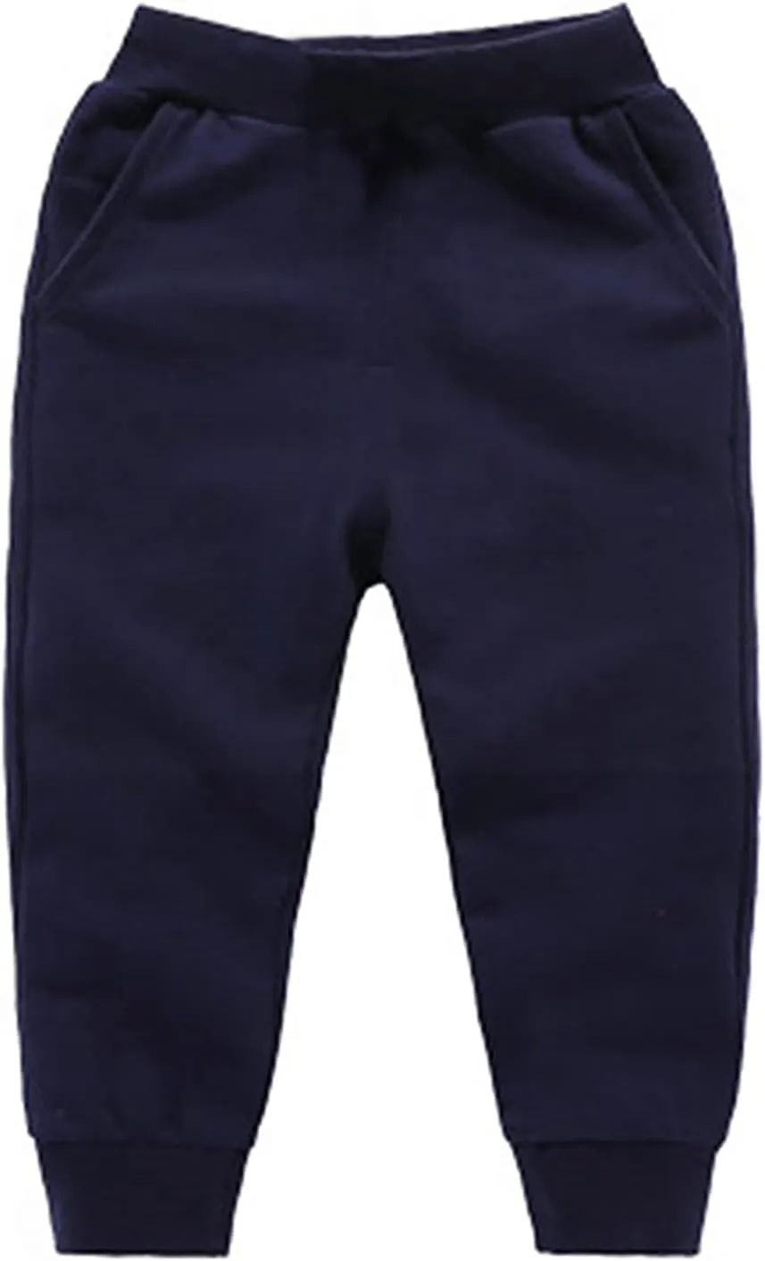 Solid Kids Sweatpants,Toddler Boys Jogger Pants Unisex Active Sweatpants Kids Casual Athletic Pull on Pants