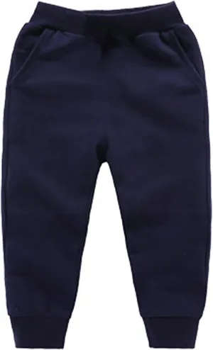 Solid Kids Sweatpants,Toddler Boys Jogger Pants Unisex Active Sweatpants Kids Casual Athletic Pull on Pants