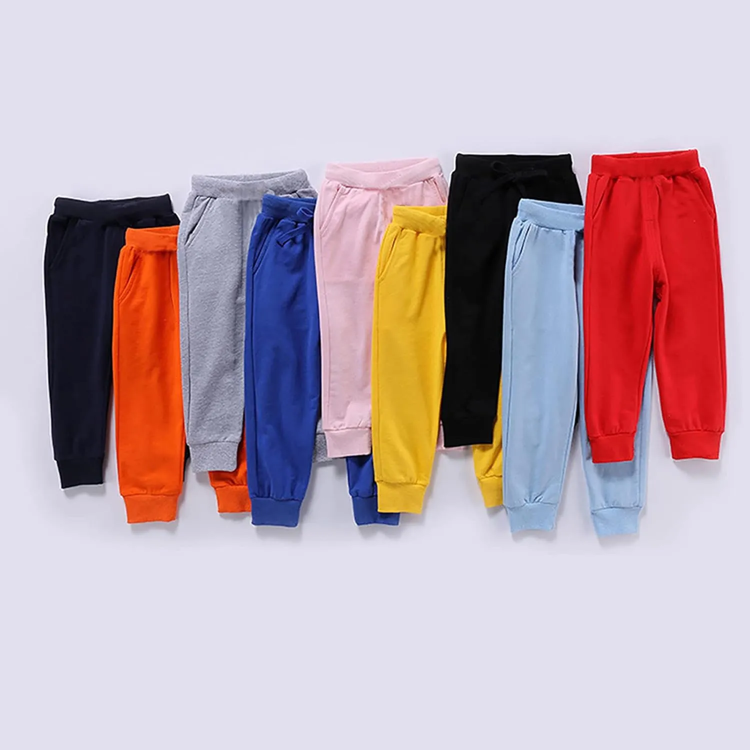 Solid Kids Sweatpants,Toddler Boys Jogger Pants Unisex Active Sweatpants Kids Casual Athletic Pull on Pants