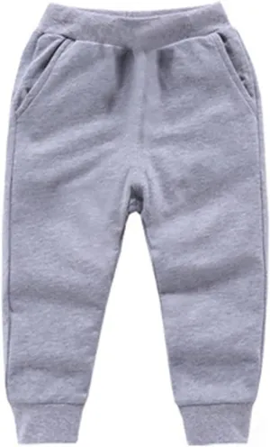 Solid Kids Sweatpants,Toddler Boys Jogger Pants Unisex Active Sweatpants Kids Casual Athletic Pull on Pants