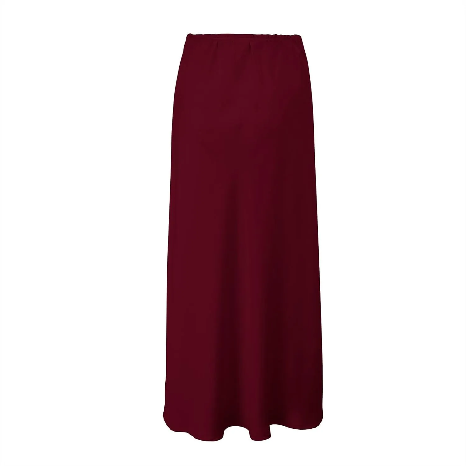Spring Summer Skirts Satin Skirt High Waisted Maxi Wedding A Line Long Skirts Disposable Table