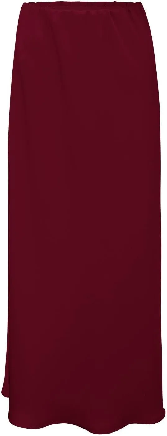 Spring Summer Skirts Satin Skirt High Waisted Maxi Wedding A Line Long Skirts Disposable Table