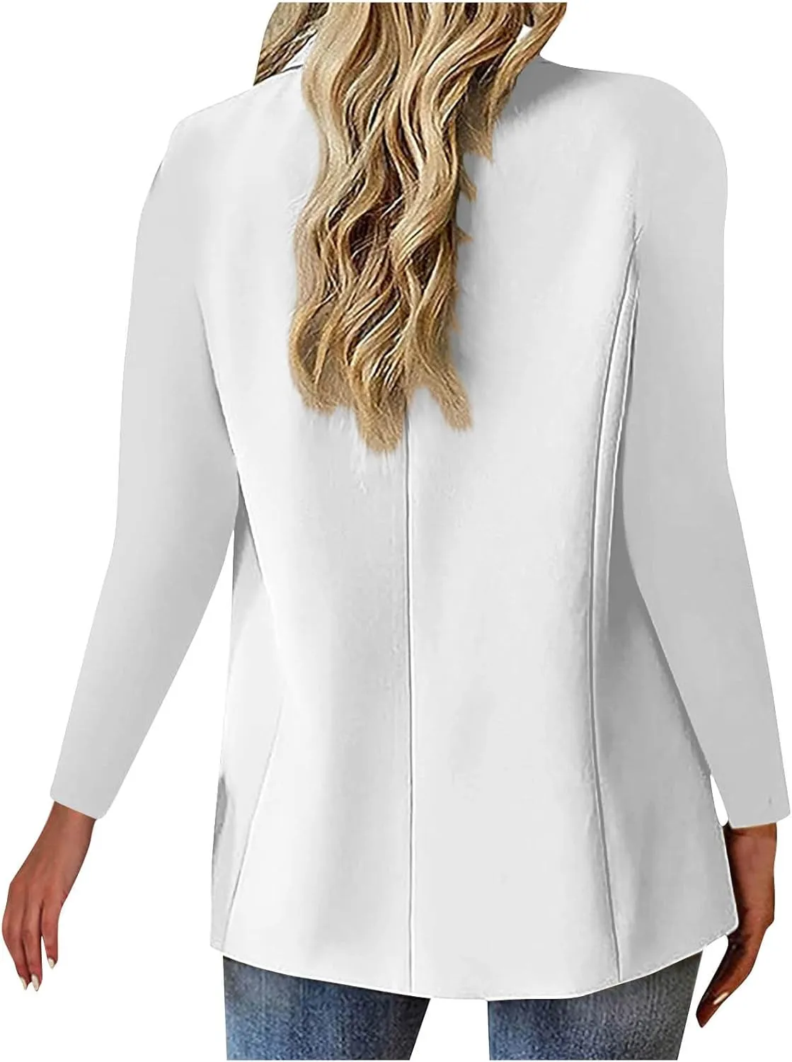 Suit Jackets for Women Business Casual Open Front Blazers Office Work Lightweight Coats Spring Summer Cardigan Suits