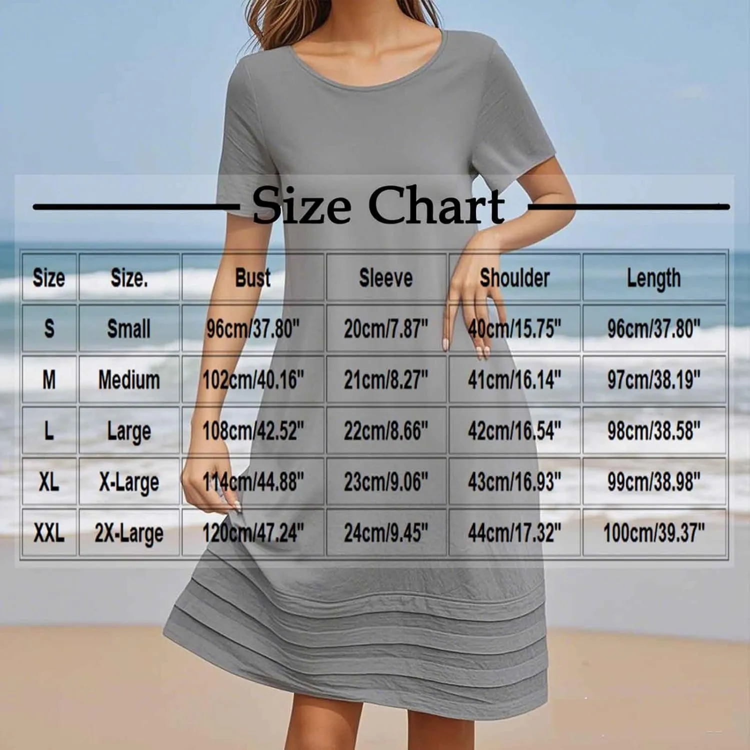 Summer Dresses for Women Short Sleeve Scoop Neck Cotton Linen Tunic Tshirt Dress Casual Loose Fit Vacation Sundress