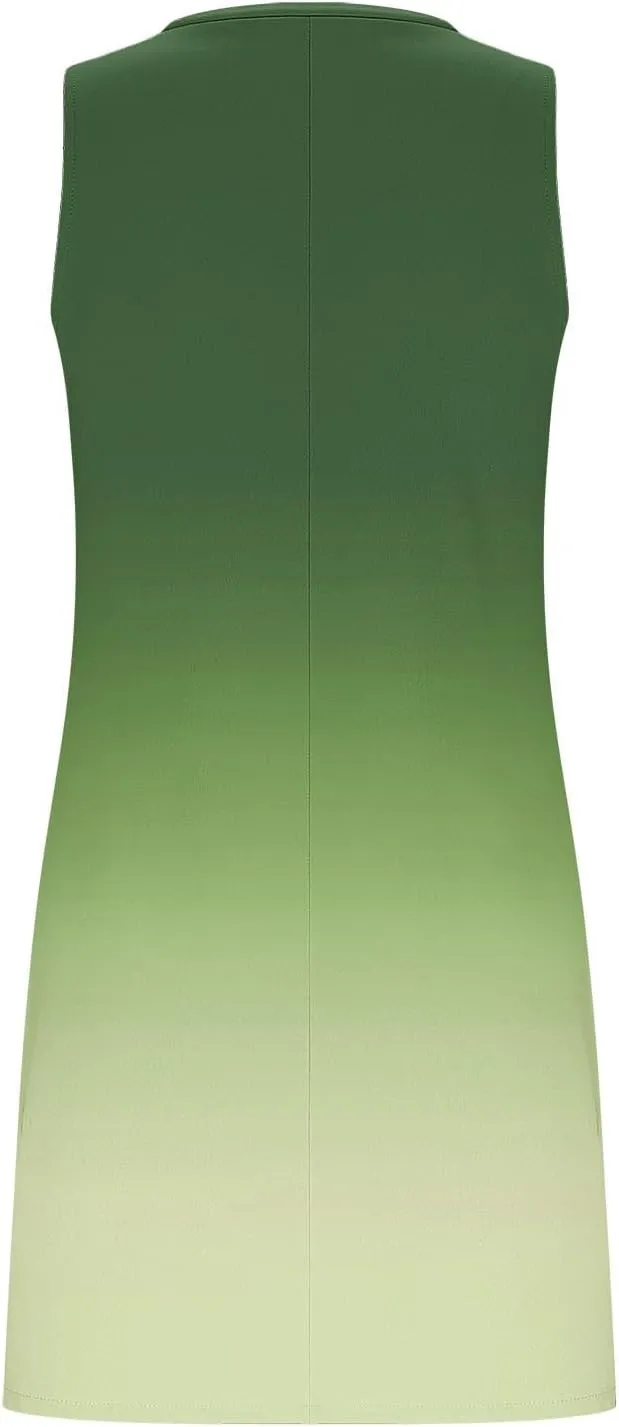 Sundresses for Women Summer Casual V Neck Sleeveless Dresses Boho Beach Cover Up Tank Dress A Line T-Shirts Dress