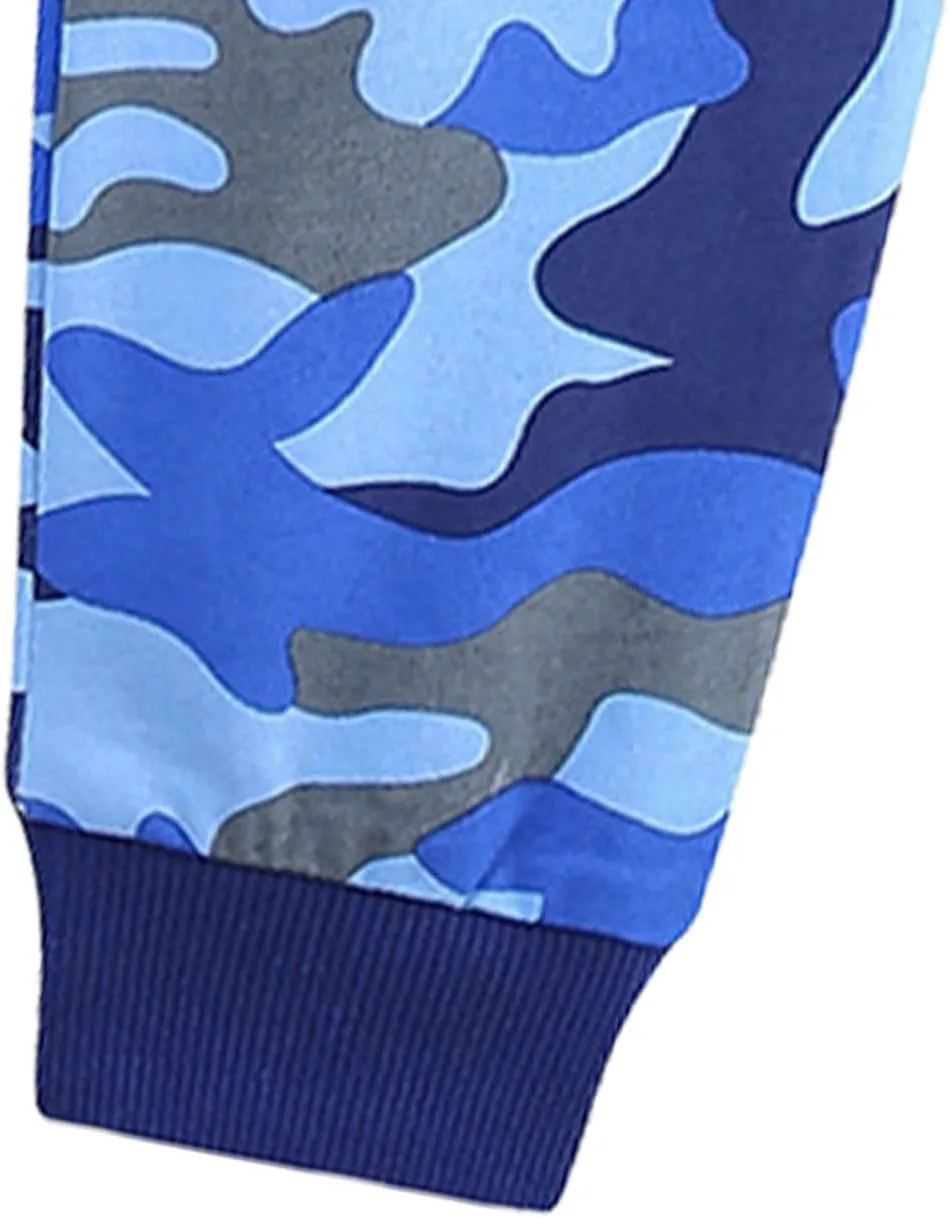 Toddler Boys Sweatpants Camouflage Drawstring Elastic Pull-On Pants Joggers Active Sport Trousers High Waisted Bottoms