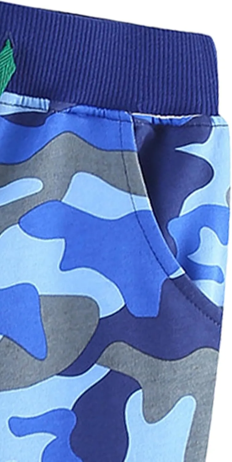 Toddler Boys Sweatpants Camouflage Drawstring Elastic Pull-On Pants Joggers Active Sport Trousers High Waisted Bottoms