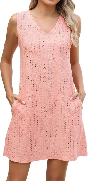 Wedding Guest Dresses for Women V-Neck Spaghetti Strap Dresses Waist Tie Sundress Layer Ruffle Hem a Line Mini Dress