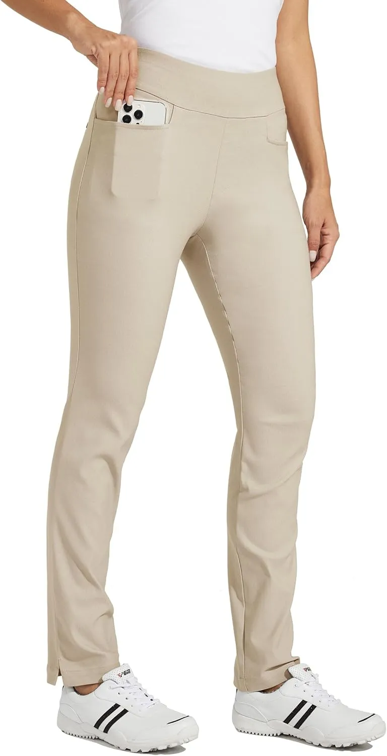 Willit Women's Golf Pants Stretch Casual Pull on Pants Quick Dry Hiking Pants