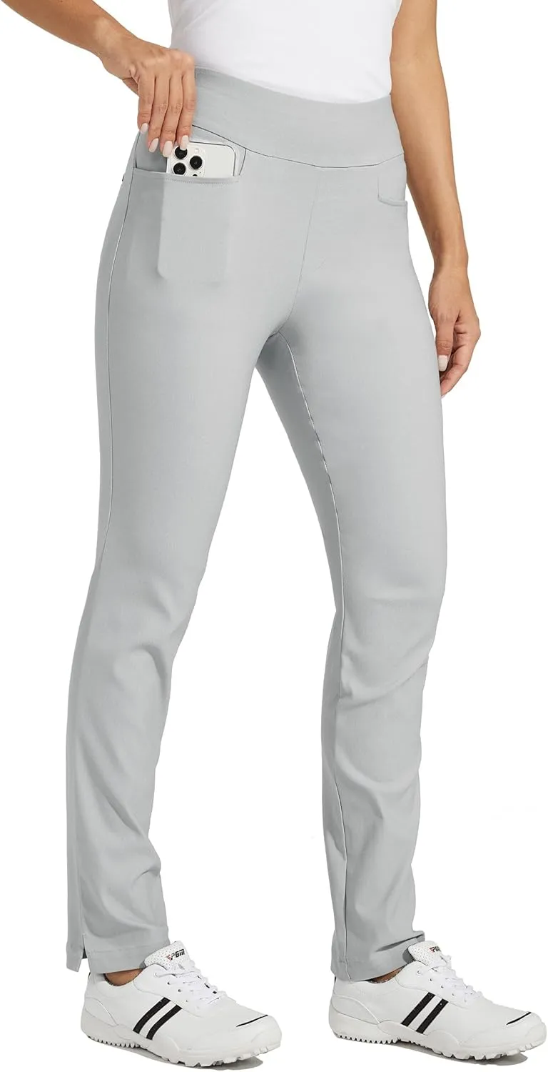 Willit Women's Golf Pants Stretch Casual Pull on Pants Quick Dry Hiking Pants