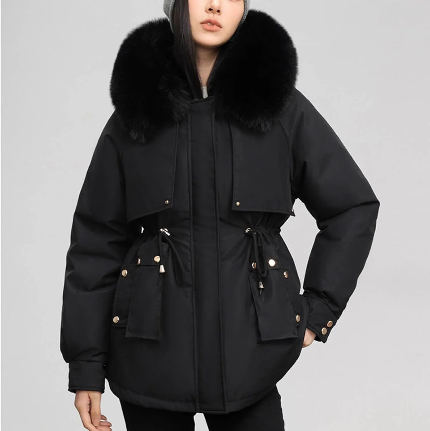Winter Coats for Women Thicken Packable Puffer Jacket Cotton Winter Warm Parkas Daily Fashion Versatile Ourterwear