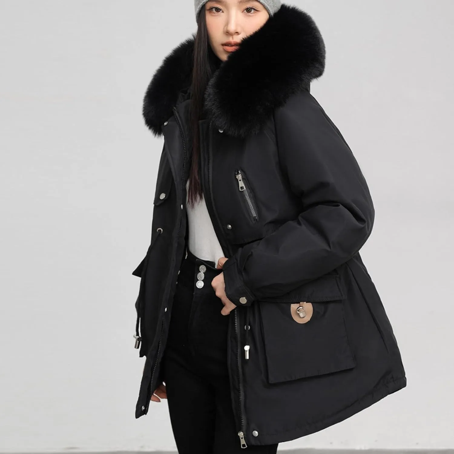 Winter Coats for Women Thicken Packable Puffer Jacket Cotton Winter Warm Parkas Daily Fashion Versatile Ourterwear