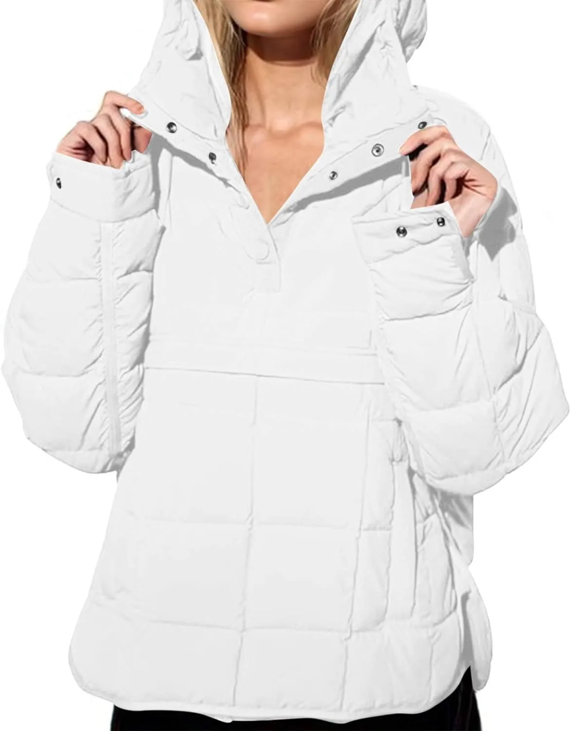Winter Coats For Women With Hood Fleece Lined Thicken Warm Puffer Jackets Full Zipper Parkas Trendy 2025 Clothes