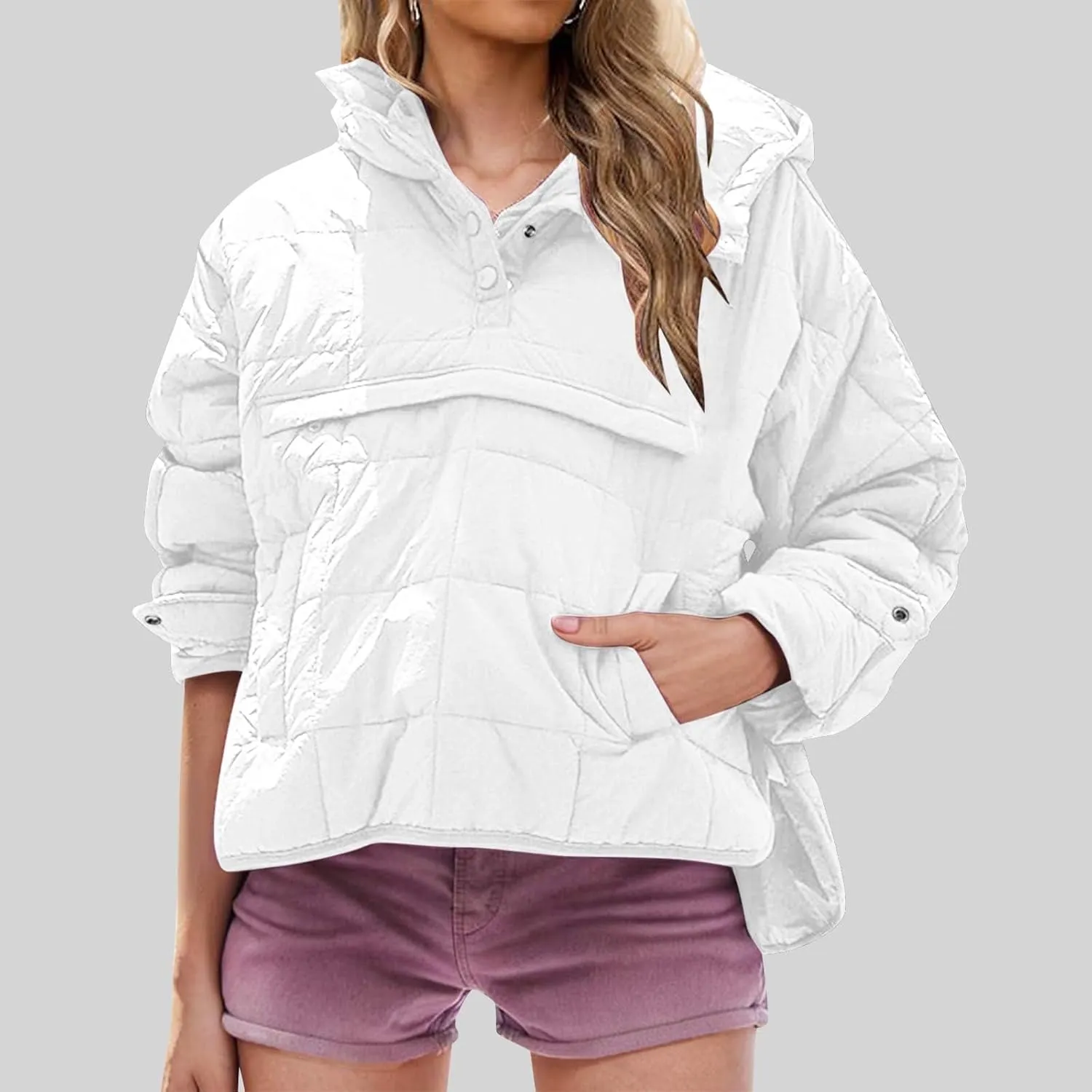 Winter Coats For Women With Hood Fleece Lined Thicken Warm Puffer Jackets Full Zipper Parkas Trendy 2025 Clothes