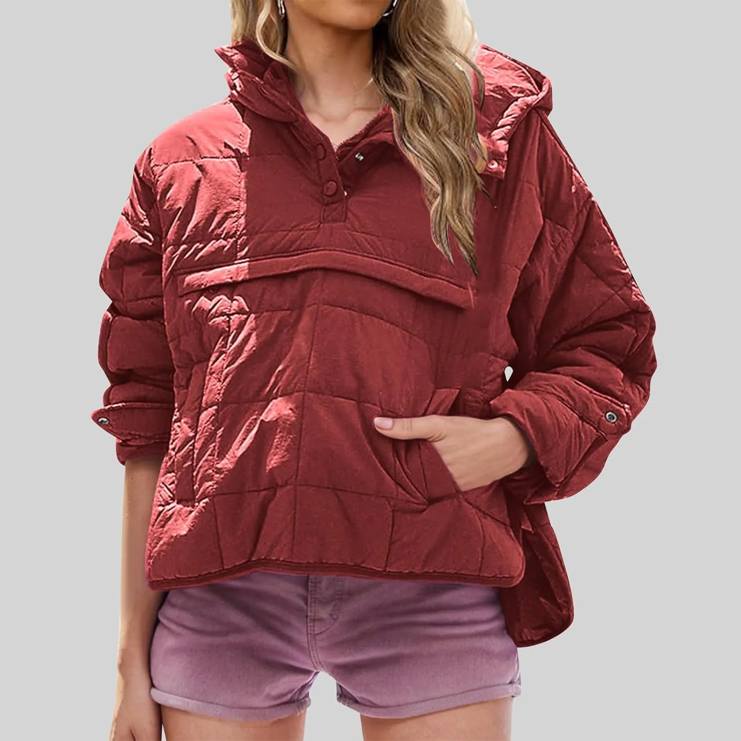 Winter Coats For Women With Hood Fleece Lined Thicken Warm Puffer Jackets Full Zipper Parkas Trendy 2025 Clothes