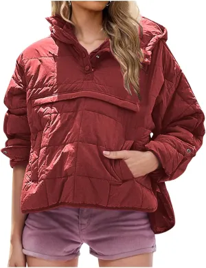 Winter Coats For Women With Hood Fleece Lined Thicken Warm Puffer Jackets Full Zipper Parkas Trendy 2025 Clothes