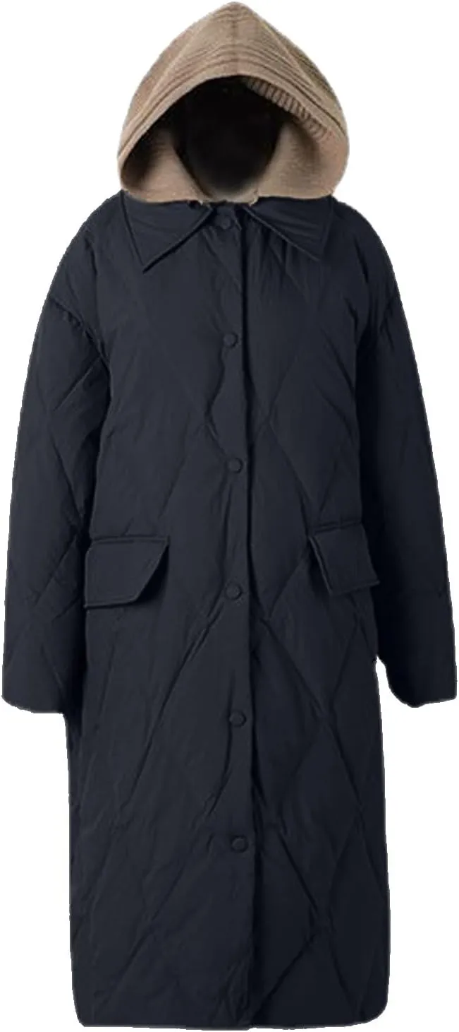Women Long Winter Coats Plus Size Puffer Jackets Thicken Outerwear Maxi Down Coats Parka Quilted Lightweight Jackets