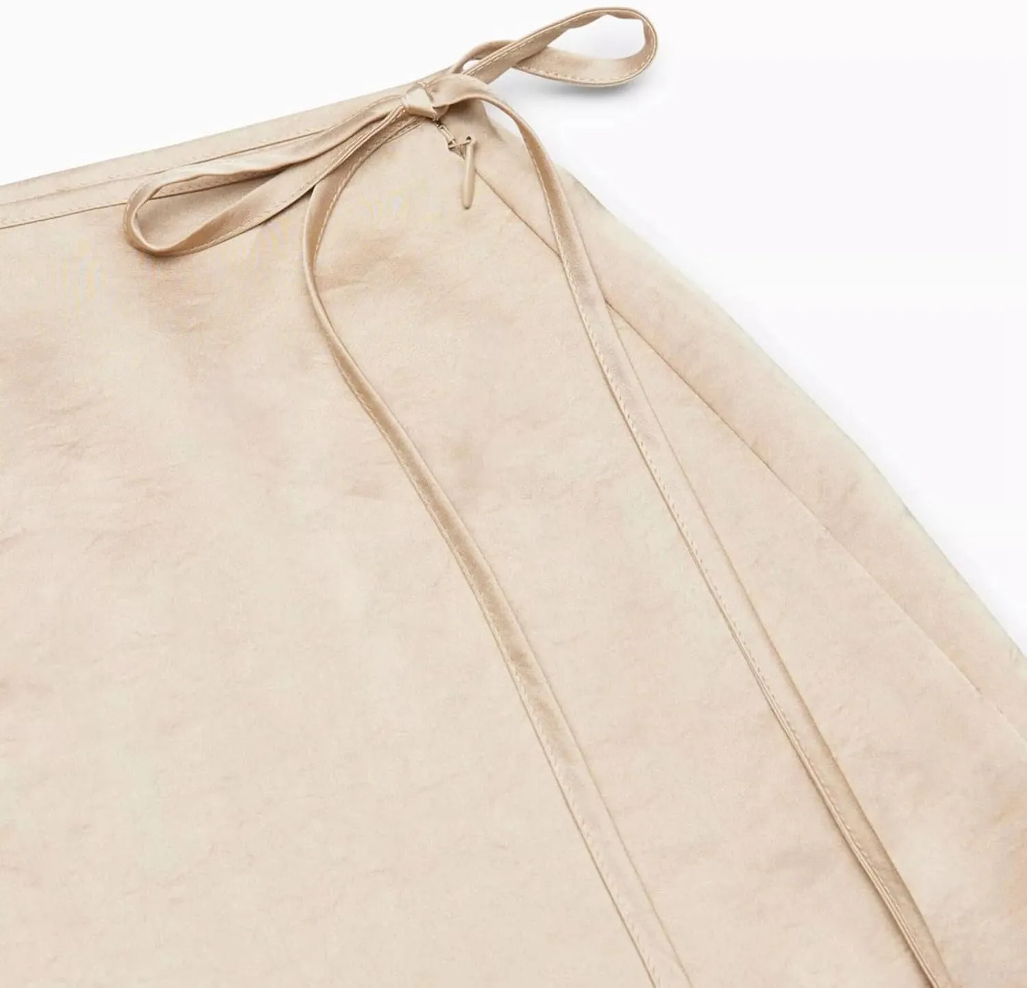 Women Satin Skirt High Waist Slit Zipper Straight Solid Color Temperament Long Skirt Pleated Tennis Skirts for