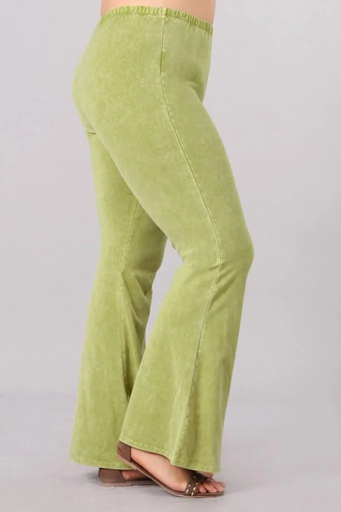 Women's Bell Bottoms Flared Yoga Stretch Pants Tie Dye High Waist