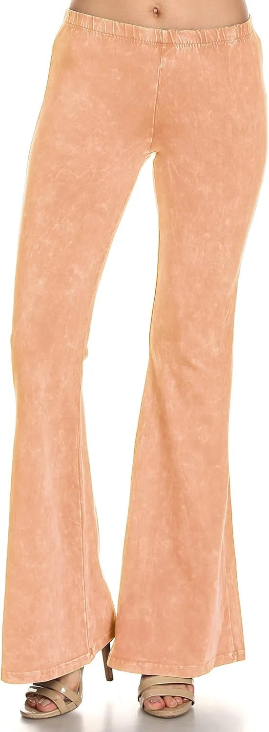 Women's Bell Bottoms Flared Yoga Stretch Pants Tie Dye High Waist