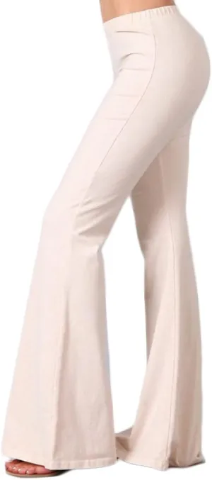 Women's Bell Bottoms Flared Yoga Stretch Pants Tie Dye High Waist