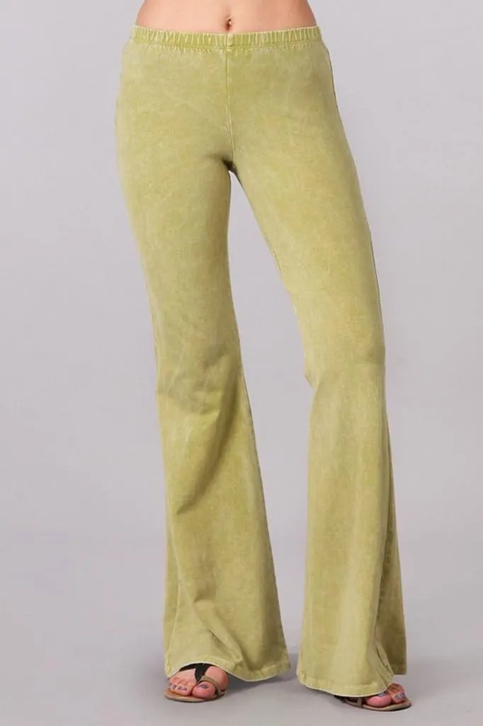 Women's Bell Bottoms Flared Yoga Stretch Pants Tie Dye High Waist