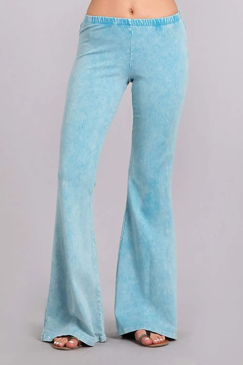 Women's Bell Bottoms Flared Yoga Stretch Pants Tie Dye High Waist