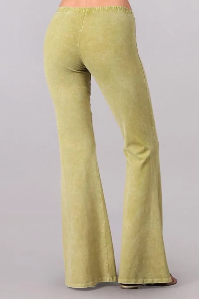 Women's Bell Bottoms Flared Yoga Stretch Pants Tie Dye High Waist
