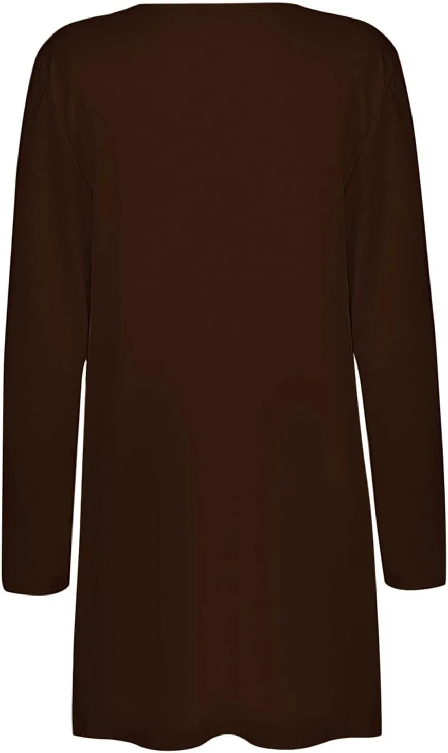 Women's Long Cardigans 2023 Plus Size Open Front Long Sleeve Loose Lightweight Cardigans Outerwear Coat with Pockets