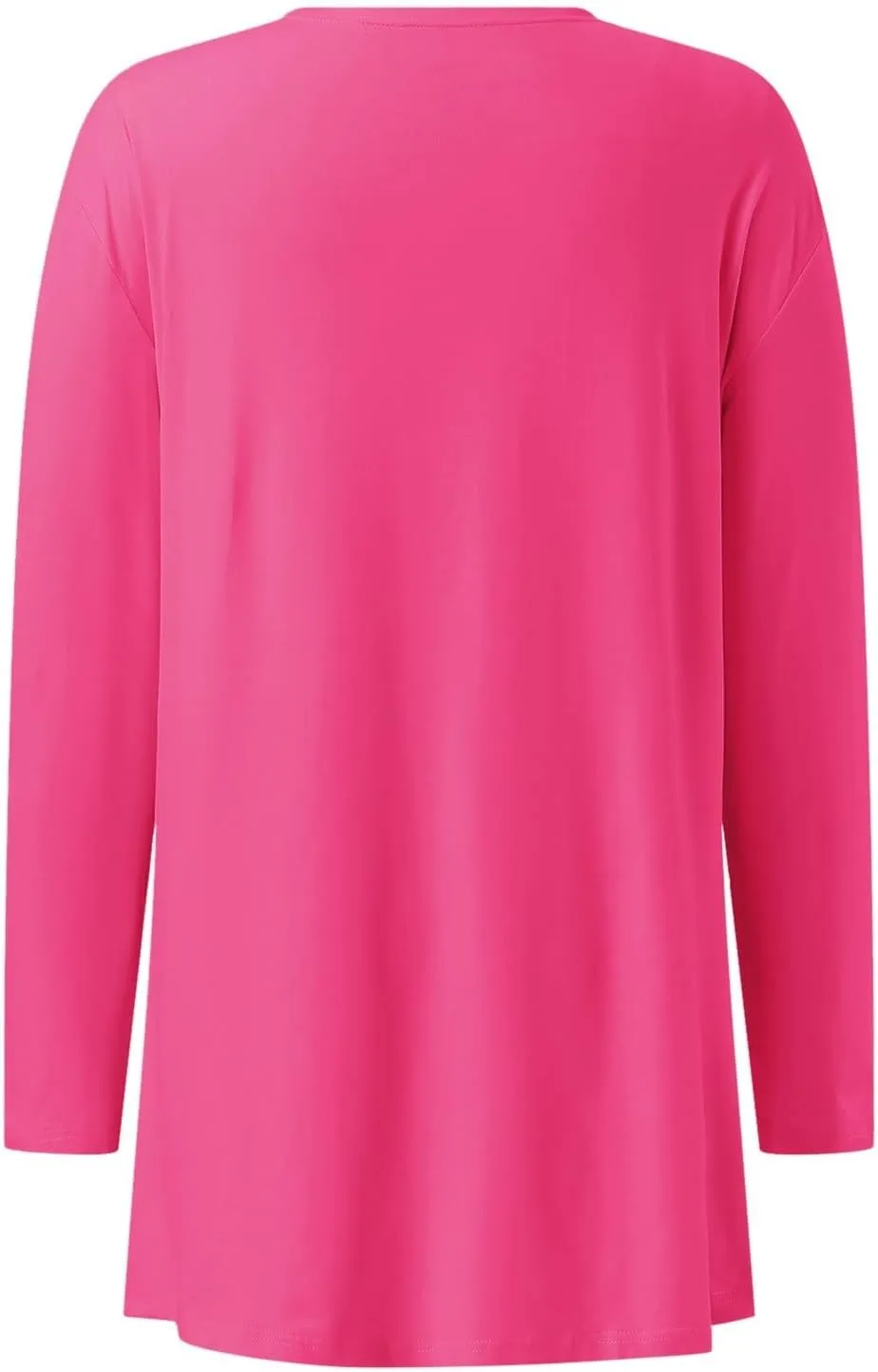 Women's Long Cardigans 2023 Plus Size Open Front Long Sleeve Loose Lightweight Cardigans Outerwear Coat with Pockets