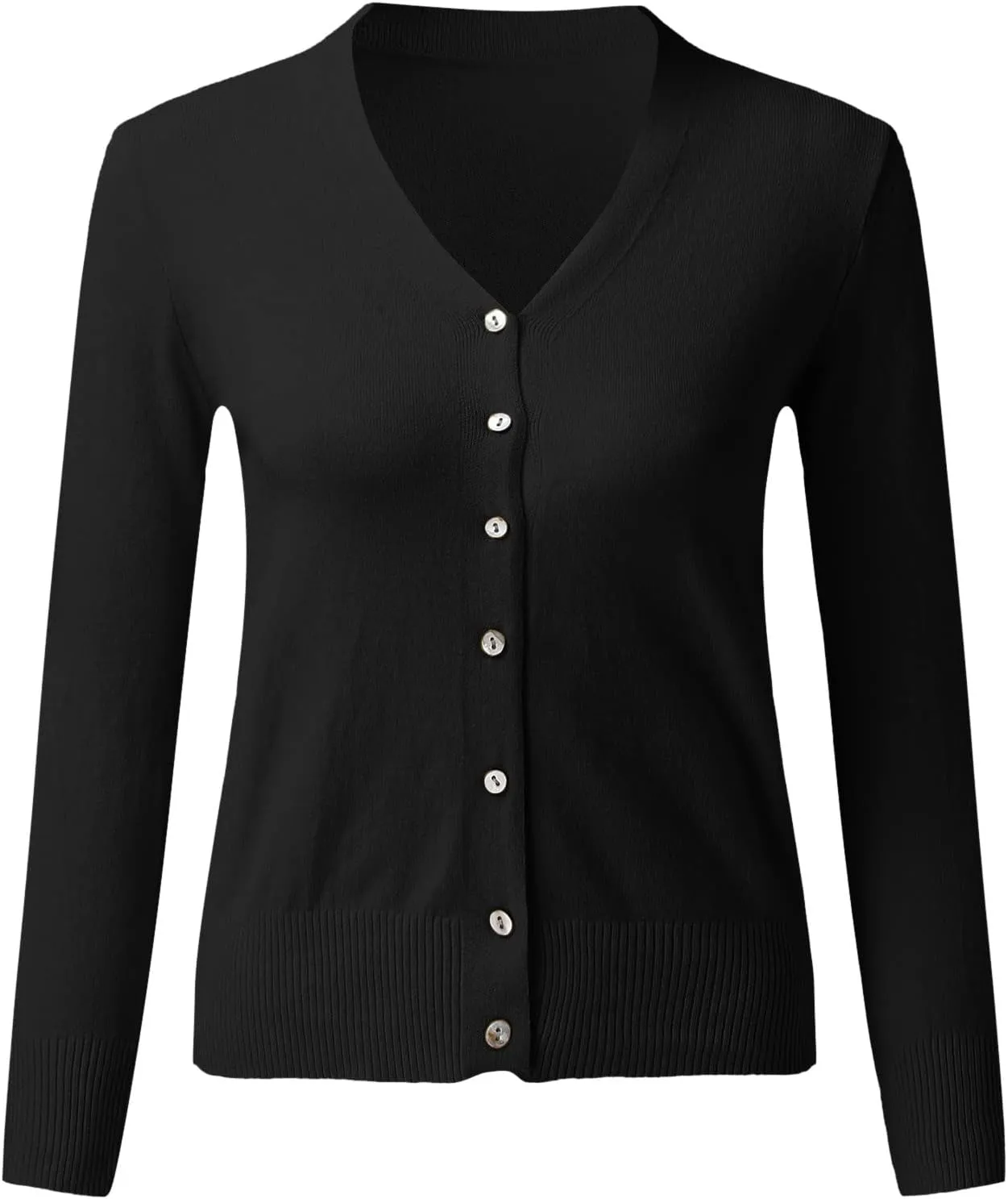 Womens Simple Solid Cardigans Long Sleeve Open Front Sweaters Casual Loose Slim Jacket Daily Going Out Fall Clothes