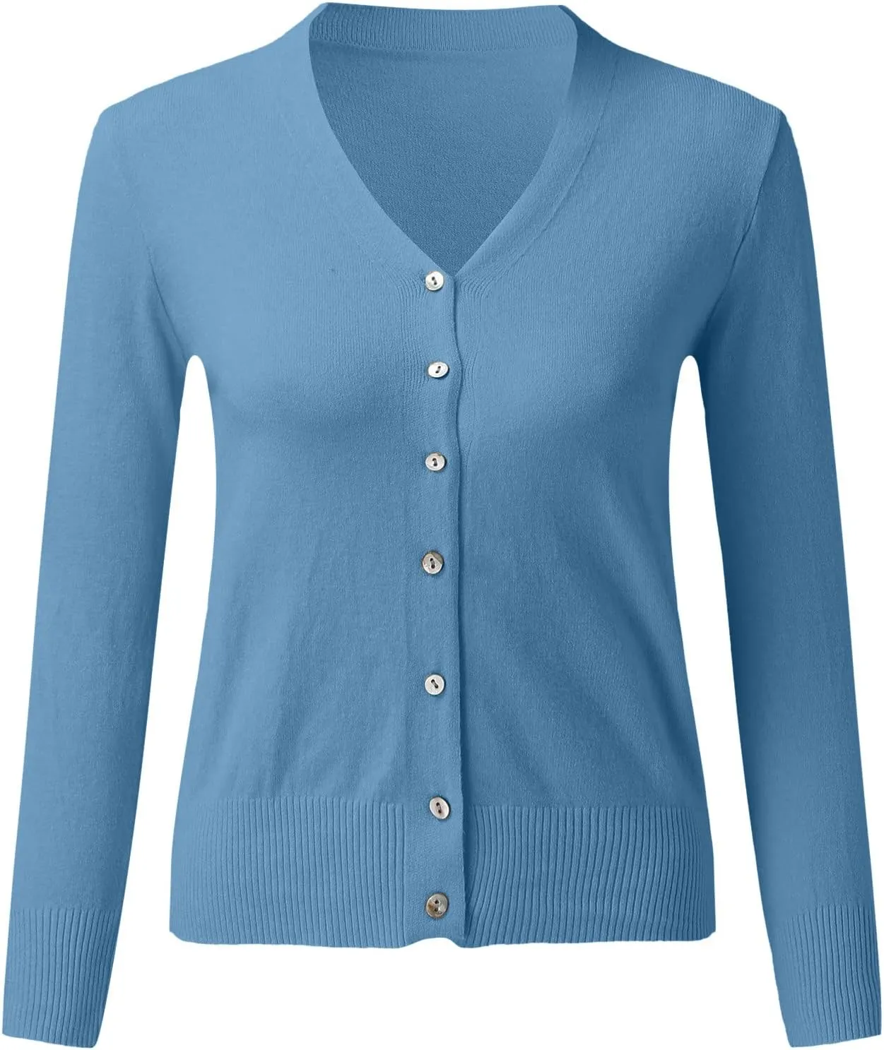Womens Simple Solid Cardigans Long Sleeve Open Front Sweaters Casual Loose Slim Jacket Daily Going Out Fall Clothes