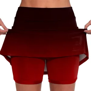 Womens Skorts with Pockets Tummy Control Plus Size Skorts for Women High Waist Athletic Sports Pants Skirt Casual