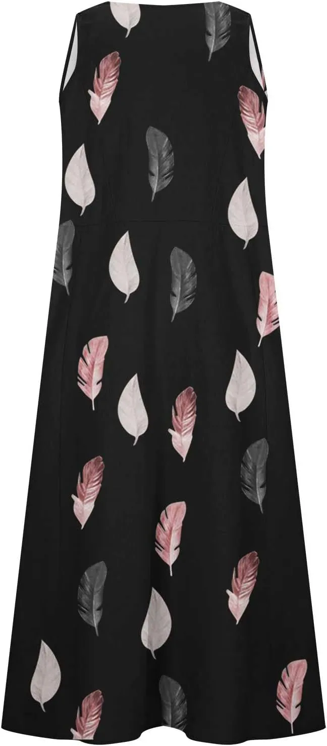 Womens Summer Cotton Linen Dresses 2025 Plus Size Travel Maxi Dresses with Pockets Vacation Wear Casual Spring Dress