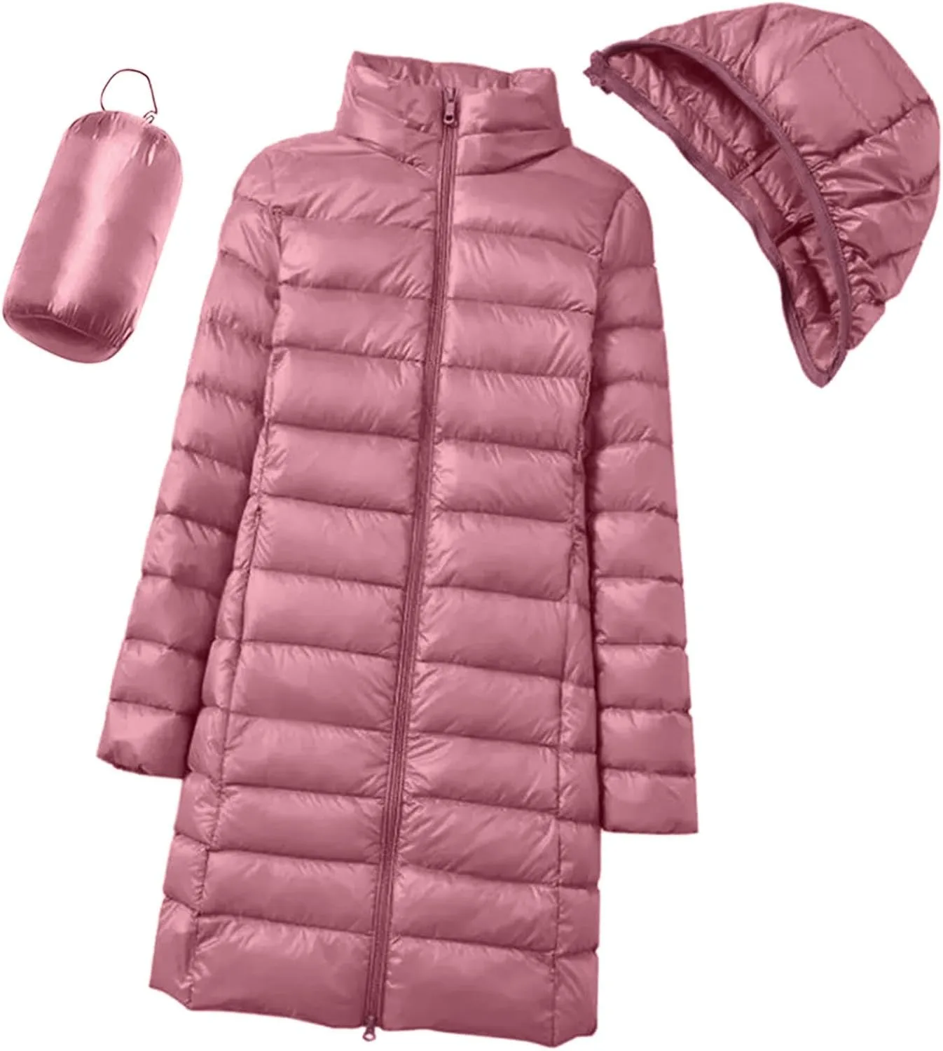 Womens Thickened Down Jacket Long Winter Coat with Fur Hood Puffer Coat Cotton Padded Jackets Warm Down Parkas 2023