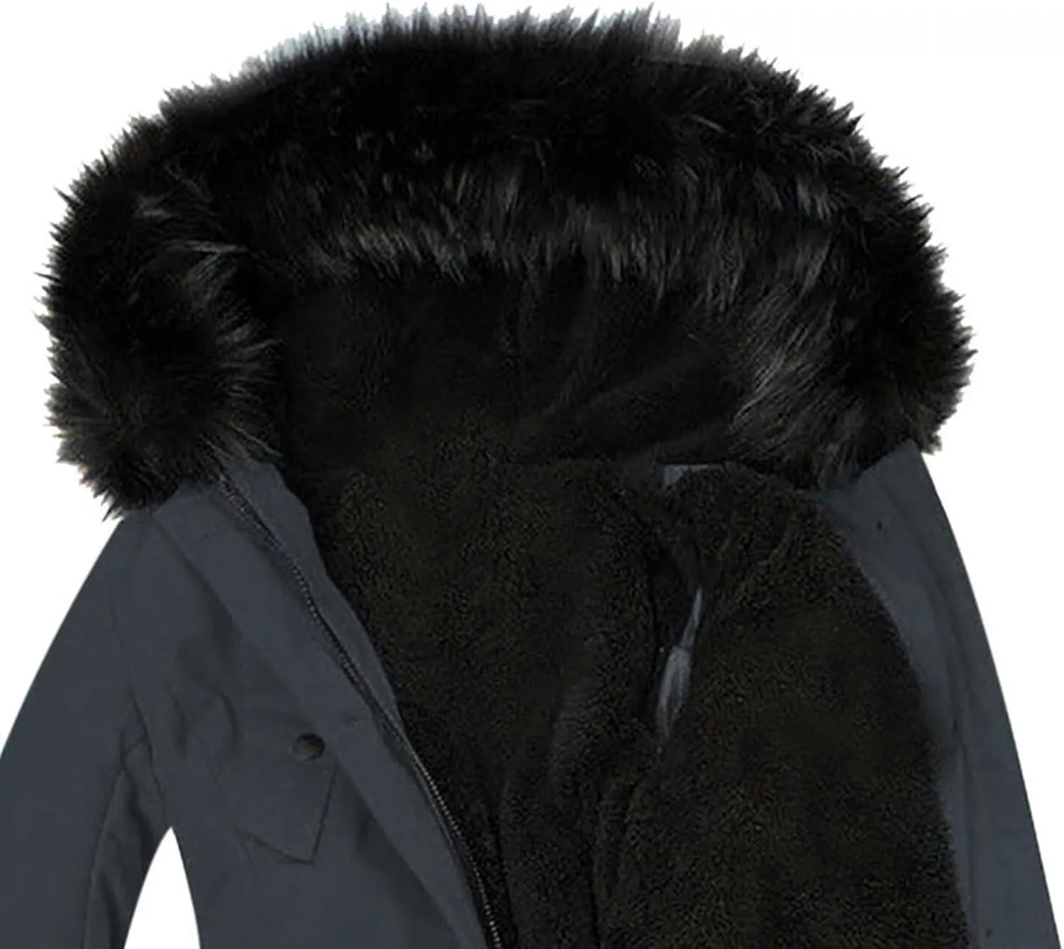 Womens Winter Coats Warm Thickened Sherpa Lined Jacket Hooded Outerwear Plus Size Puffer Parka Down Jackets Overcoat