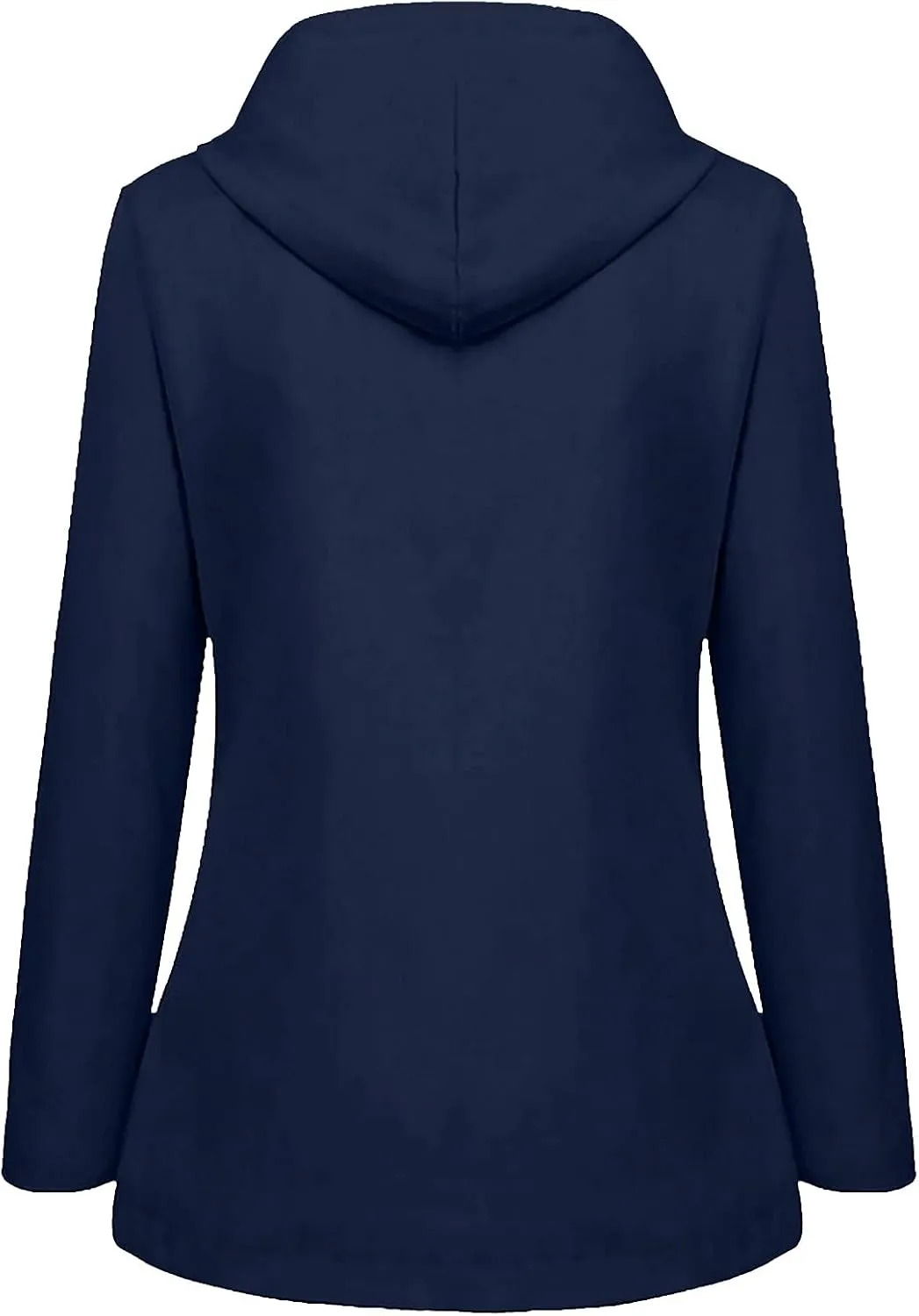Zip Up Hoodies for Women Warm Fall Winter Fleece Jacket Casual Hooded Sweatshirts Thick Sherpa Lined Solid Coats
